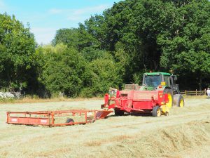 Tractor and square bailer