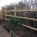 Post and rail fencing