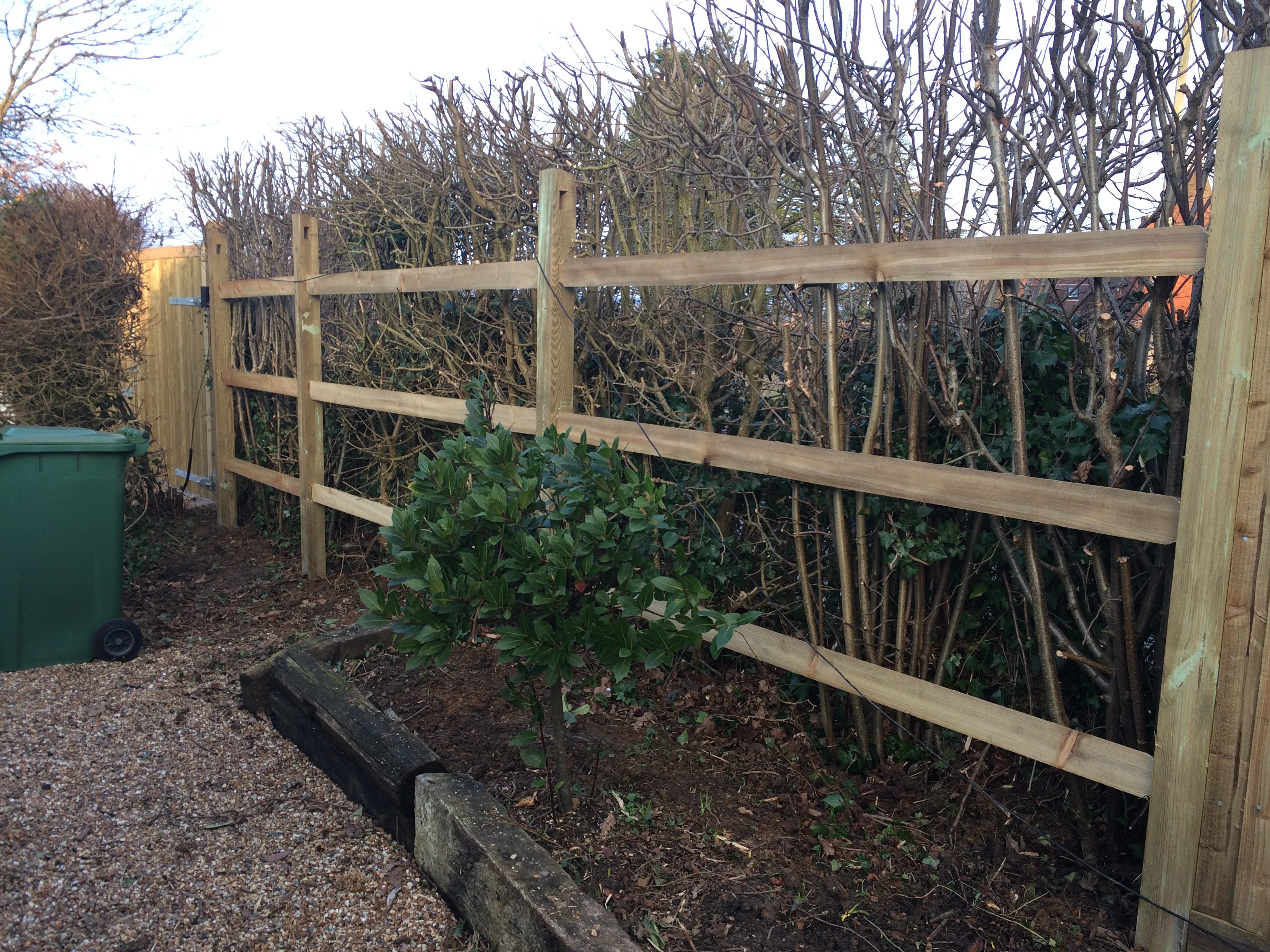 Post and rail fencing