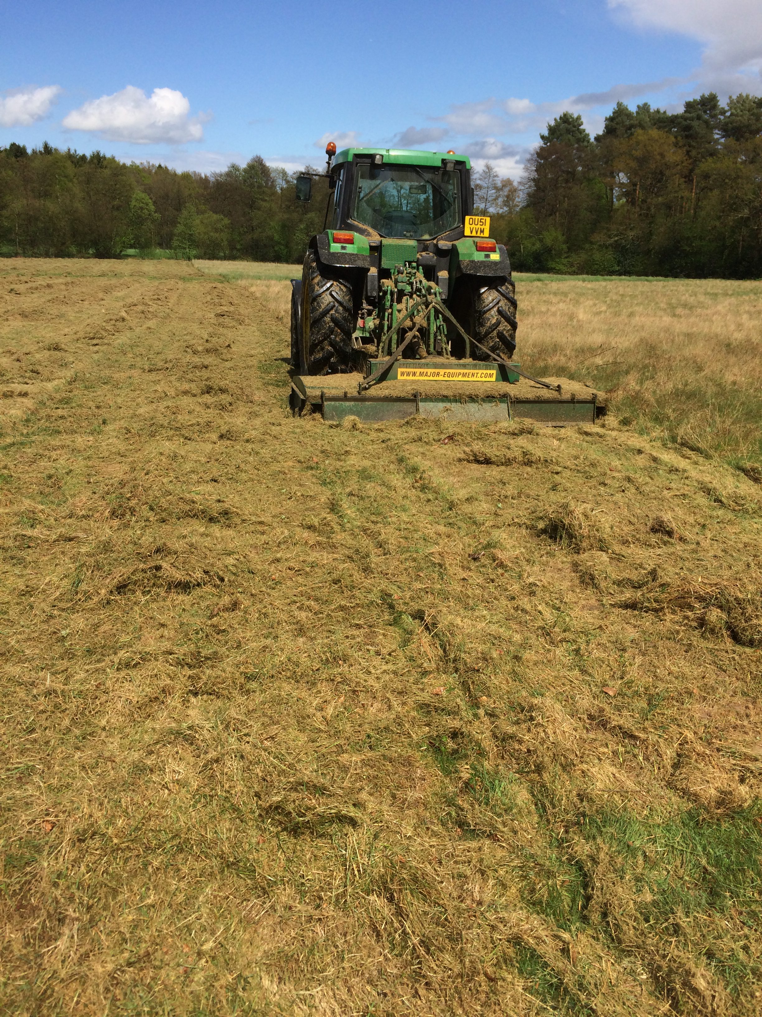 Topping a field