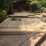 Length view of decking