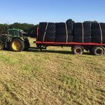 Transporting wrapped bales