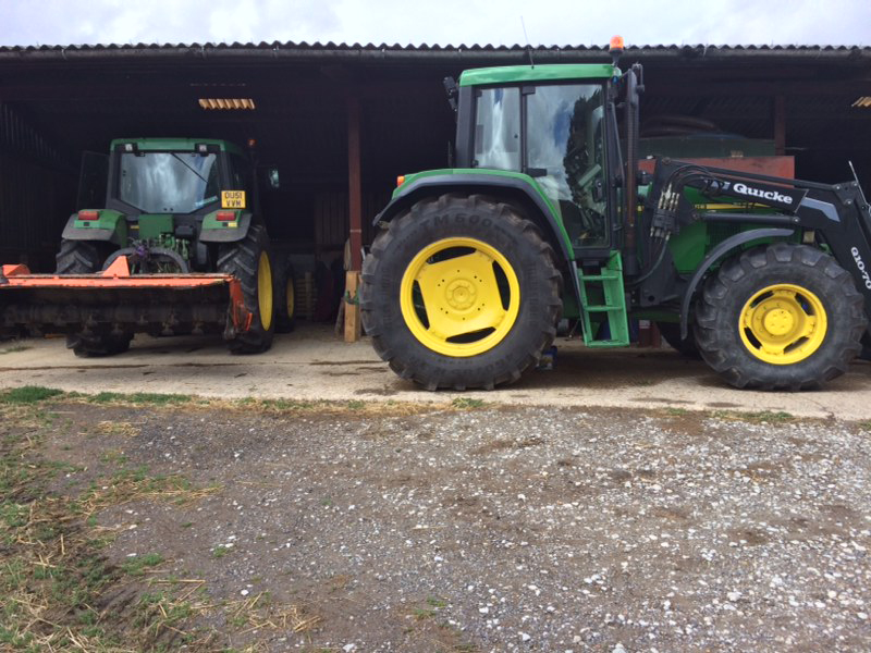 MC Contracting's two tractors